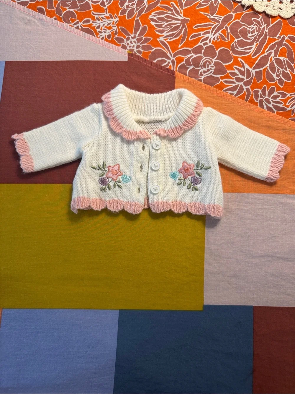 American girl bitty baby cardigan sweater